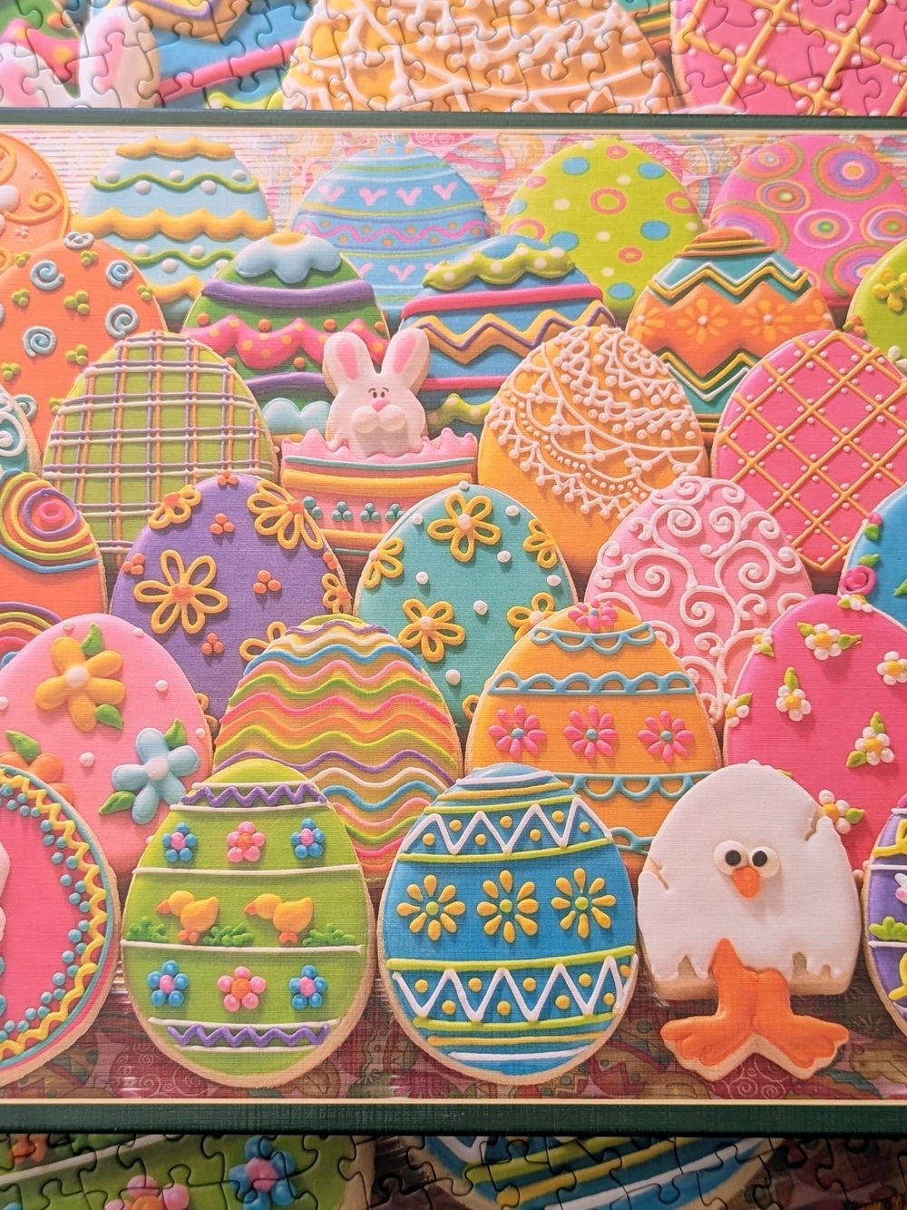 Cobble Hill Easter Eggs 1000 Piece Jigsaw Puzzle Decorated Cookie Theme